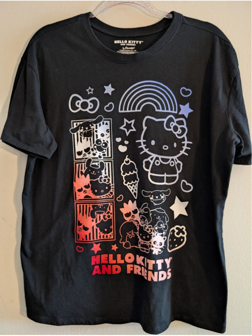 Hello Kitty by Sanrio Short Sleeve Tee XXL Black